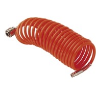 Furtun spiralat flexibil aer comprimat cu cuple rapide - 1/4", 8 bari, 6x8 (5m) - ABAC-8973005473