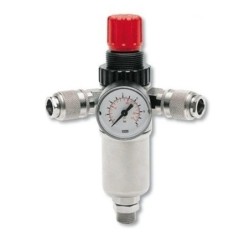 Regulator de presiune 3/8" cu 2 iesiri rapide, filtru si manometru - ABAC-8973005916