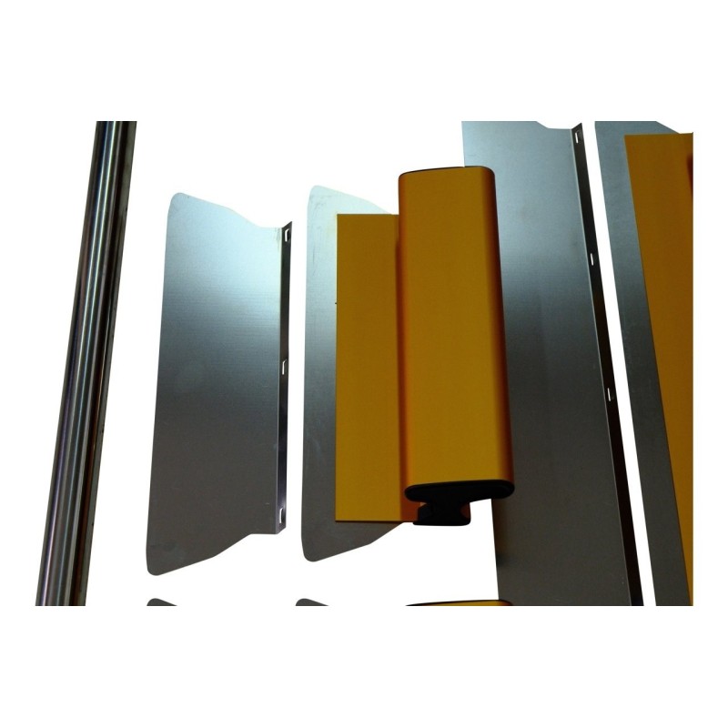 Set de gletiere profesionale Heavy-Duty aluminiu 30, 50, 80 (cm) x 3,5mm cu maner extensibil si cutie de transport - CNO-GHD853S