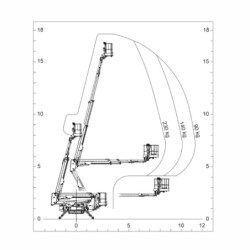 Nacela cu senile tip spider IMER ACCESS IM R18 SA PRO Hlucru 17.6m/maxim 230kg Honda GX390 11cp