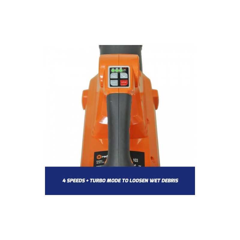 Redback E435C Suflanta frunze acumulatori 40V, 11 mc/min, 54m/s, solo