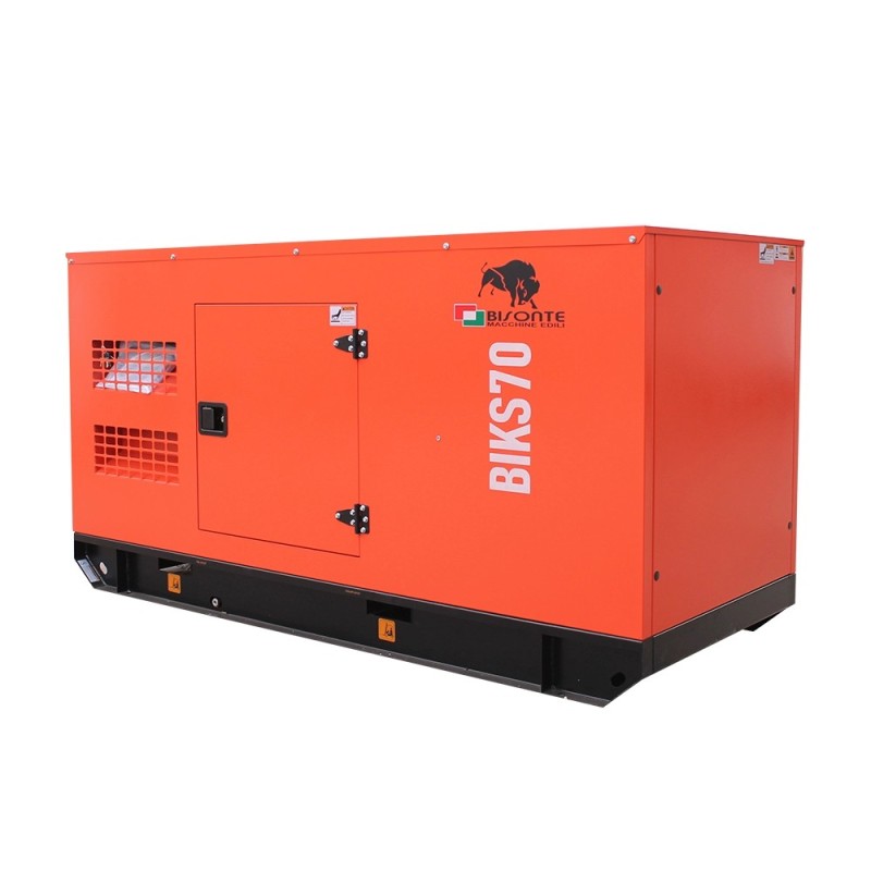 Generator de curent Bisonte BIKS70, insonorizat, Pmax=69kVA 400V ATS inclus
