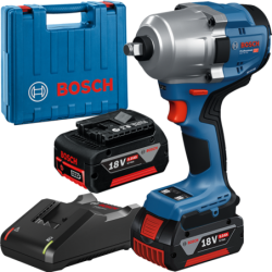 BOSCH GDS 18V-780 Surubelnita cu impact brushless cu 2 acumulatori Li-Ion, 5Ah, 780Nm, prindere 1/2" + Valiza