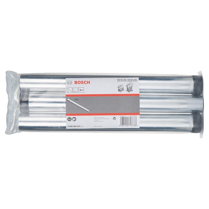 Bosch Set 3 Tevi de aspirare cromate pentru GAS, D35x350mm