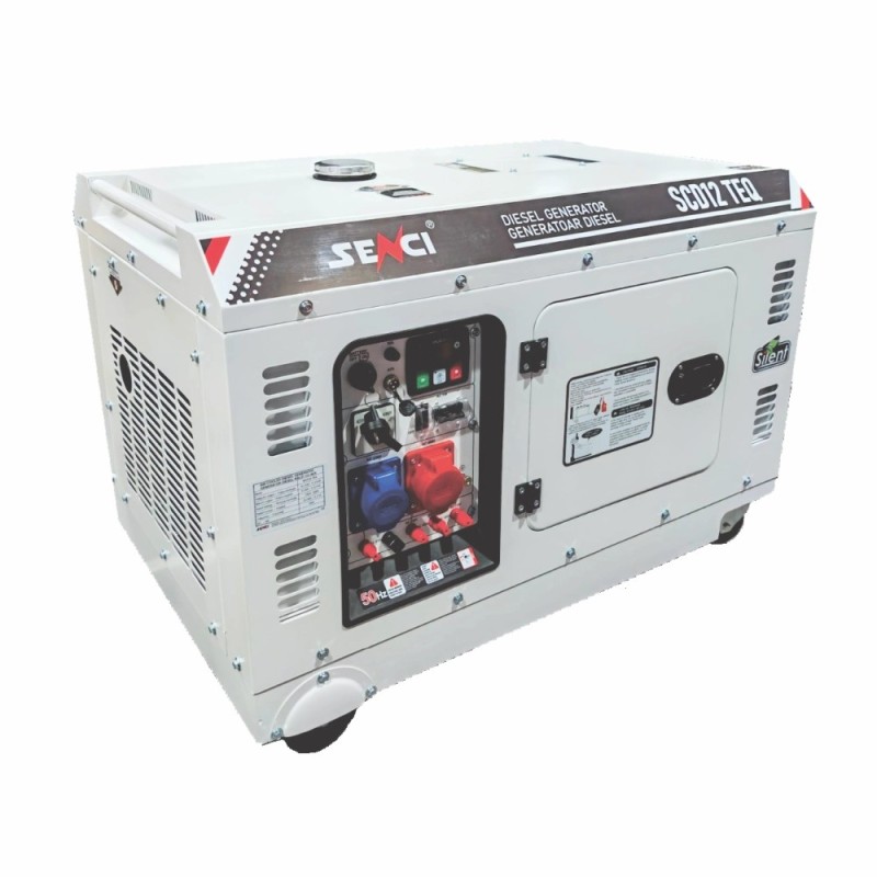 Generator insonorizat Senci SCD12 TEQ putere max 12,5kVA 230V/400V, Diesel, fara ATS