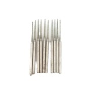 Set 10x burghiu freza diamantata, diam 0,8mm, lungime activa 15mm, totala 42mm, coada prindere 2,3mm - CNO-MPU350W-CD15