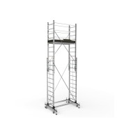 Schela mobila aluminiu telescopica 2x3(m), inaltime lucru 6 metri, o platforma 1,6x0,6(m), max 200kg/mp - CNO-SME-MEGA6