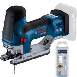 BOSCH GST 18V-125 S (SOLO) Ferastrau vertical brushless Li-Ion + Set 25 panze, fara acumulator in set