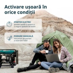 Generator de curent 6.5 kW inverter - benzina - Konner & Sohnen - KS-6500iE