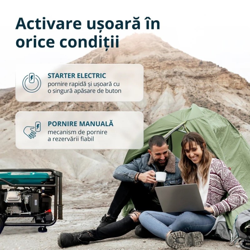 Generator de curent 6.5 kW inverter - benzina - Konner & Sohnen - KS-6500iE