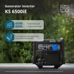 Generator de curent 6.5 kW inverter - benzina - Konner & Sohnen - KS-6500iE