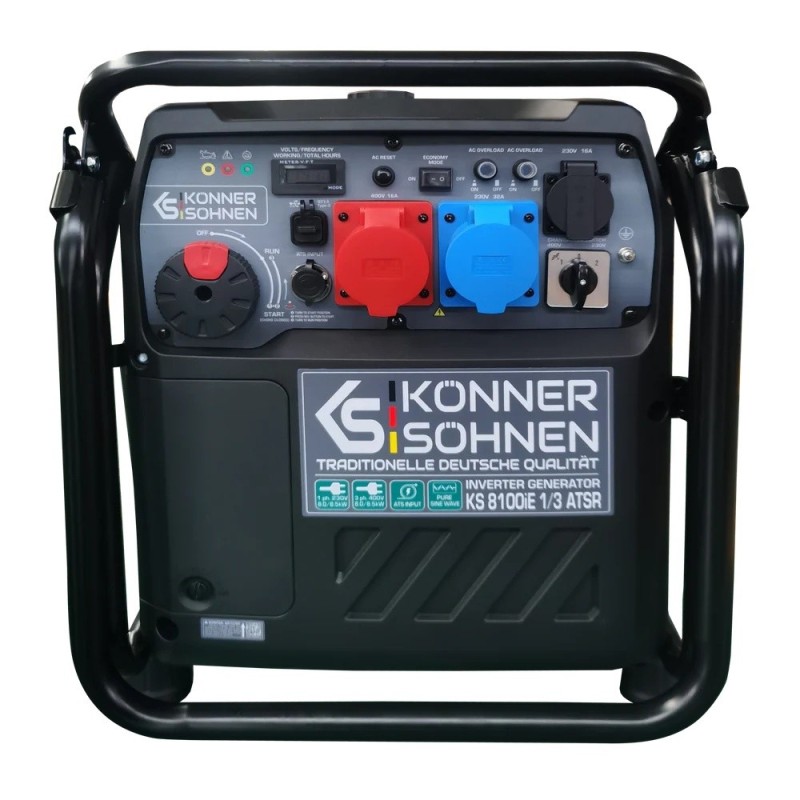 Generator de curent 8.5 kW inverter - benzina - Konner & Sohnen - KS-8100iE-1/3-ATSR