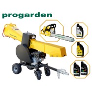 Pachet ProGARDEN MTL15E Masina de taiat lemne, 15CP, benzina + MF3545 motoferastrau 450mm, 3.4CP + 4L ulei