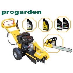 Pachet ProGARDEN MFB15 Masina de frezat buturugi, 15CP, benzina, 300mm + MF3545P motoferastrau 450mm, 3.4CP + 4L ulei