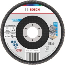 Bosch Disc de slefuire evantai X451, 125mm, 22.23mm, G40