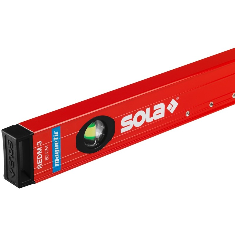 Nivelă cu bula ( Boloboc magnetic) cu profil tubular, 60cm REDM 3 60 - Sola-01812801