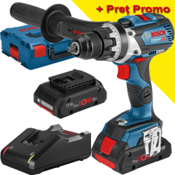 BOSCH GSR 18V-110 C Masina de gaurit si insurubat brushless cu 2 acumulatori Li-Ion, 4Ah, 110Nm + L-BOXX