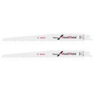 Bosch Set 2 panze ferastrau sabie S 1111 DF Heavy Wood and Metal, 225x19x1.25mm