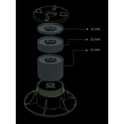 Prelungitor 70mm Plot / Piedestal / Suport Special Evolve, adauga 70mm inaltime, Italprofili - IP-182L70