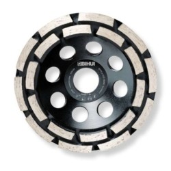 Cupa diamantata rand dublu diamant - Beton/Abrazive 180x22.2mm-BIHUI-CG1900W