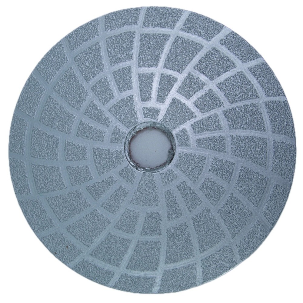 Paduri / dischete diamantate brazate in vacuum pt. slefuire uscata #100 Ø125mm - DXDY.DRYPADVACU.125.0100