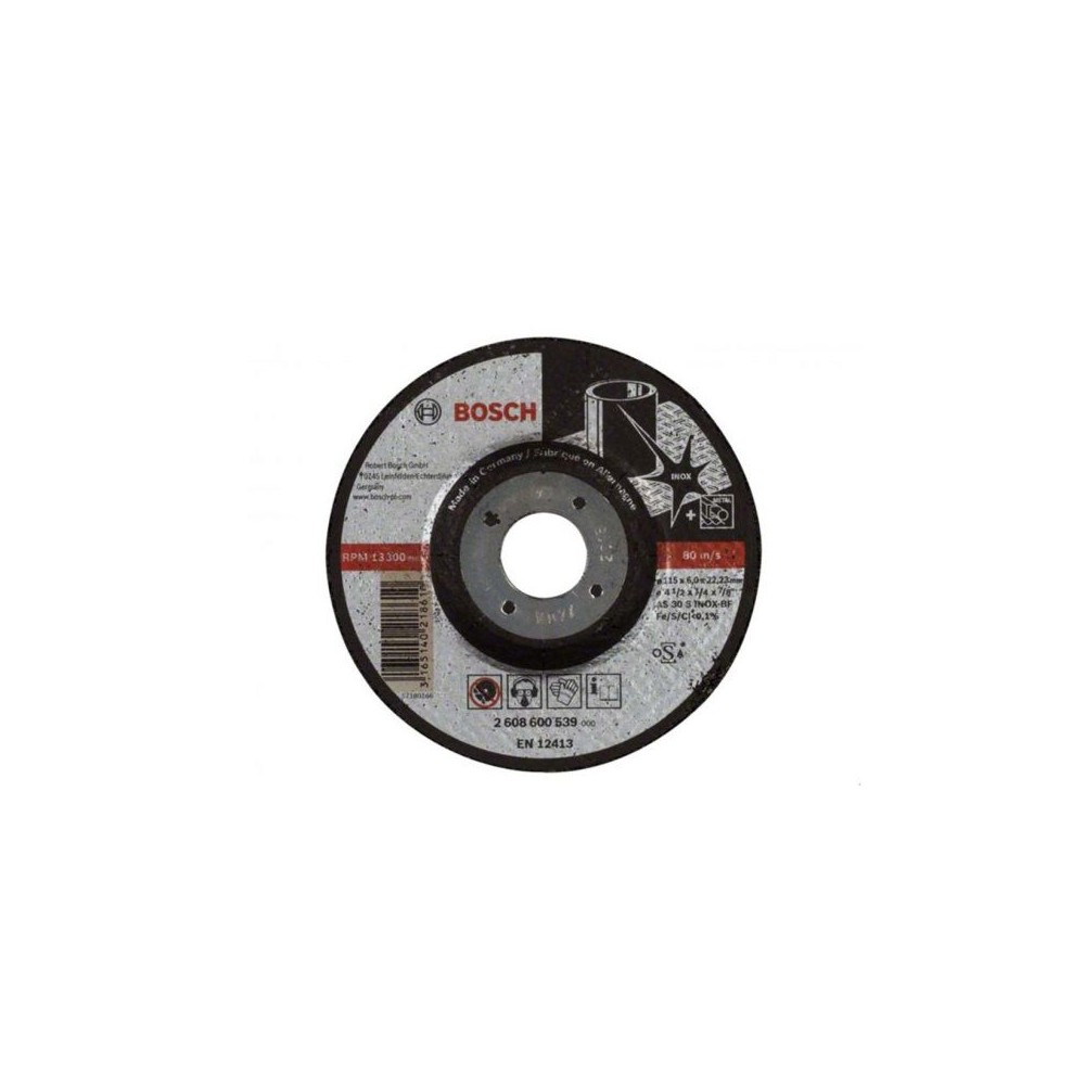 Bosch Disc de degrosare cu degajare Expert for Inox AS 30 S INOX BF, 115mm, 6.0mm