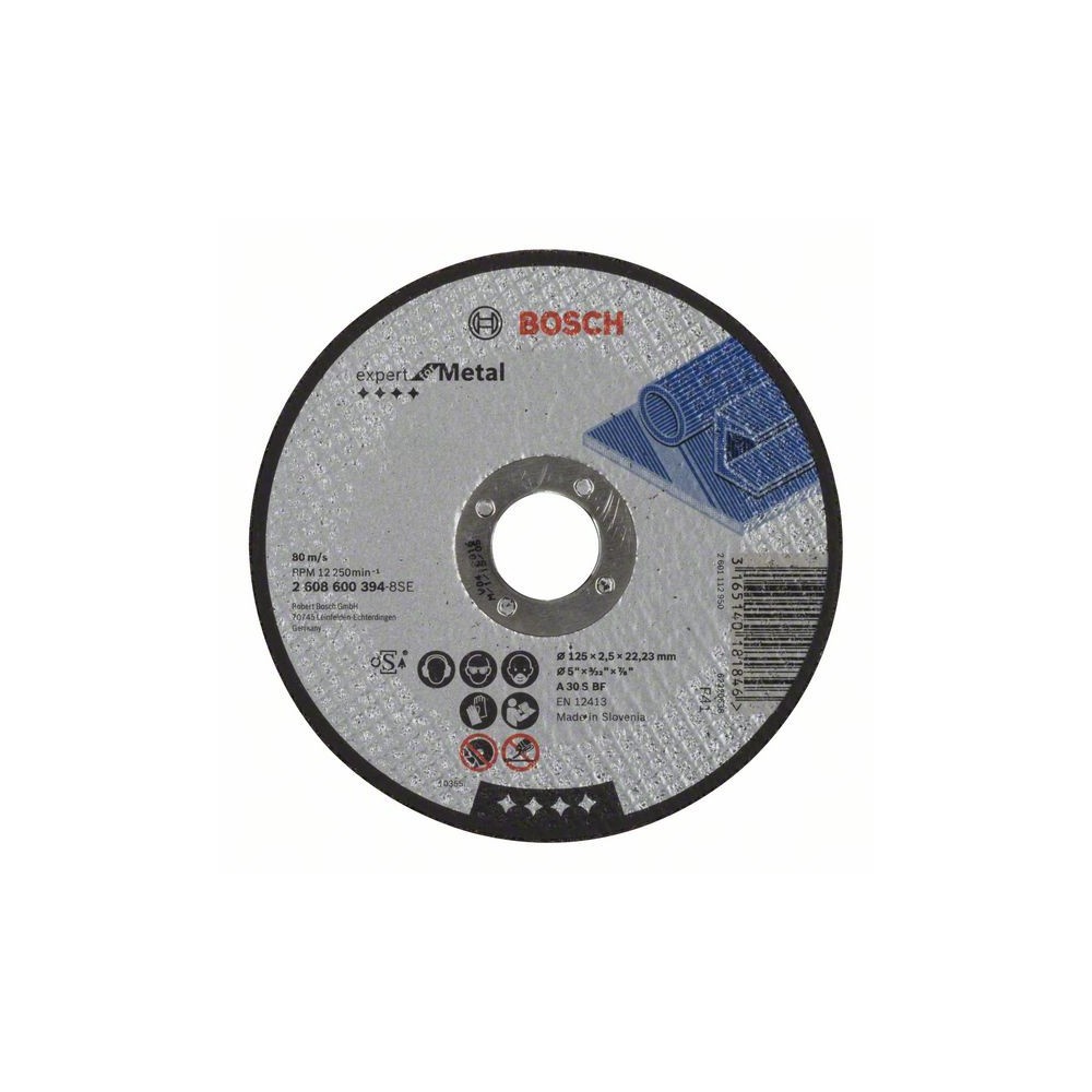 Bosch Disc de taiere drept Expert for Metal A 30 S BF, 125mm, 2.5mm