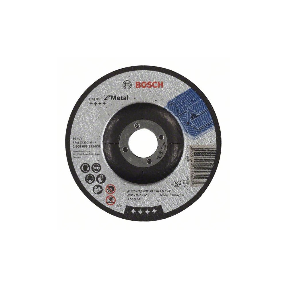Bosch Disc de taiere cu degajare Expert for Metal A 30 S BF, 125mm, 2.5mm