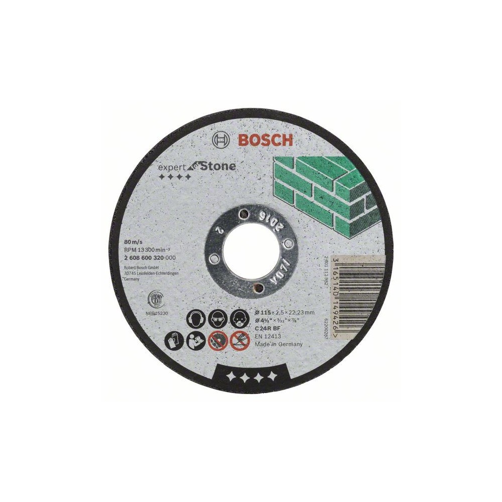 Bosch Disc de taiere drept Expert for Stone C 24 R BF, 115mm, 2.5mm