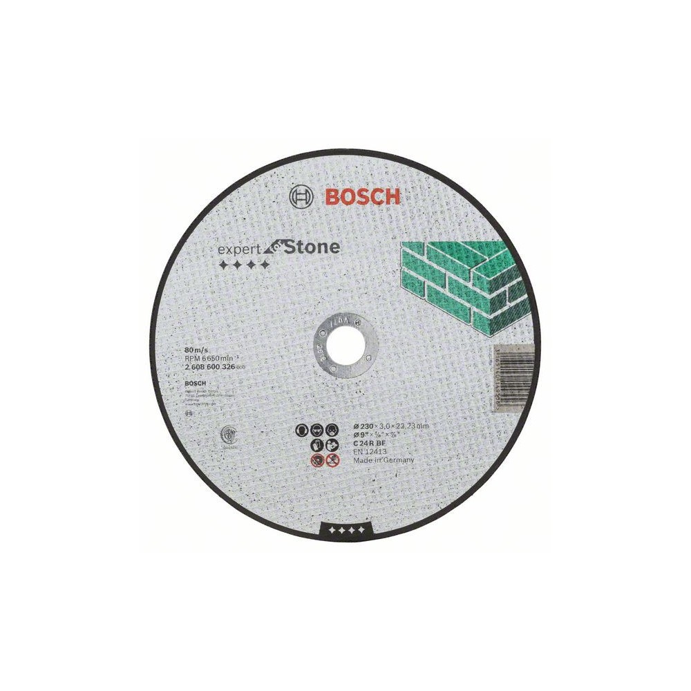 Bosch Disc de taiere drept Expert for Stone C 24 R BF, 230mm, 3.0mm