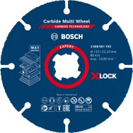 Bosch Disc taiere Expert Carbide Multi Wheel cu X-Lock, 125x22.23 mm