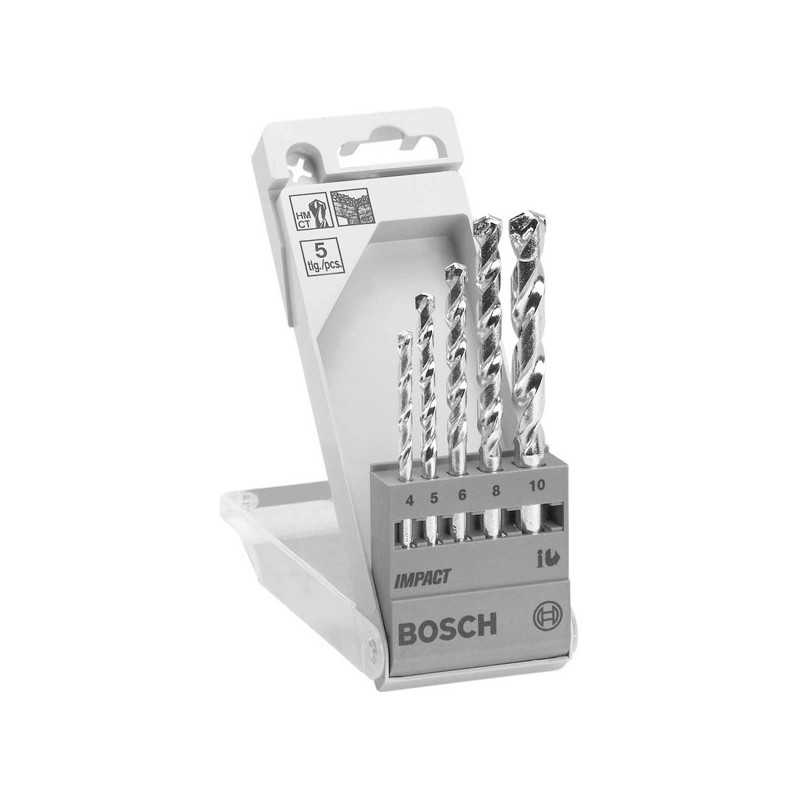 Bosch Set 5 burghie pentru piatra CYL-1, D4-10mm