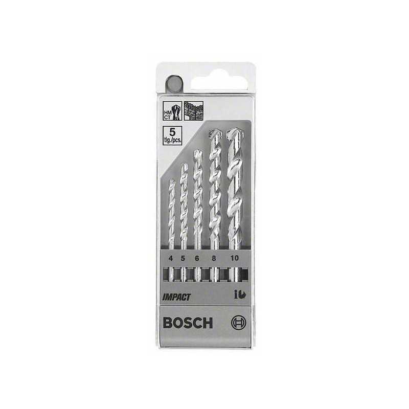 Bosch Set 5 burghie pentru piatra CYL-1, D4-10mm
