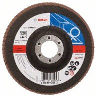 Bosch Disc de slefuire evantai X551, Expert for Metal D125mm G120, cu degajare