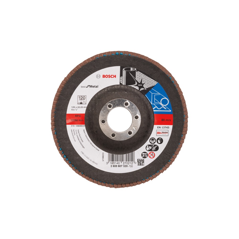 Bosch Disc evantai Best for Metal 125mm, G120