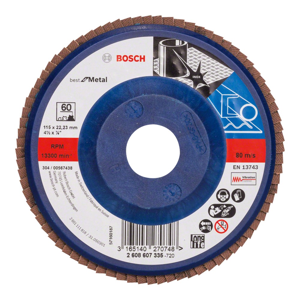Bosch Disc evantai BMT R 60/115x22.23mm