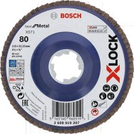 Bosch Disc evantai X-Lock, 115mm, G80