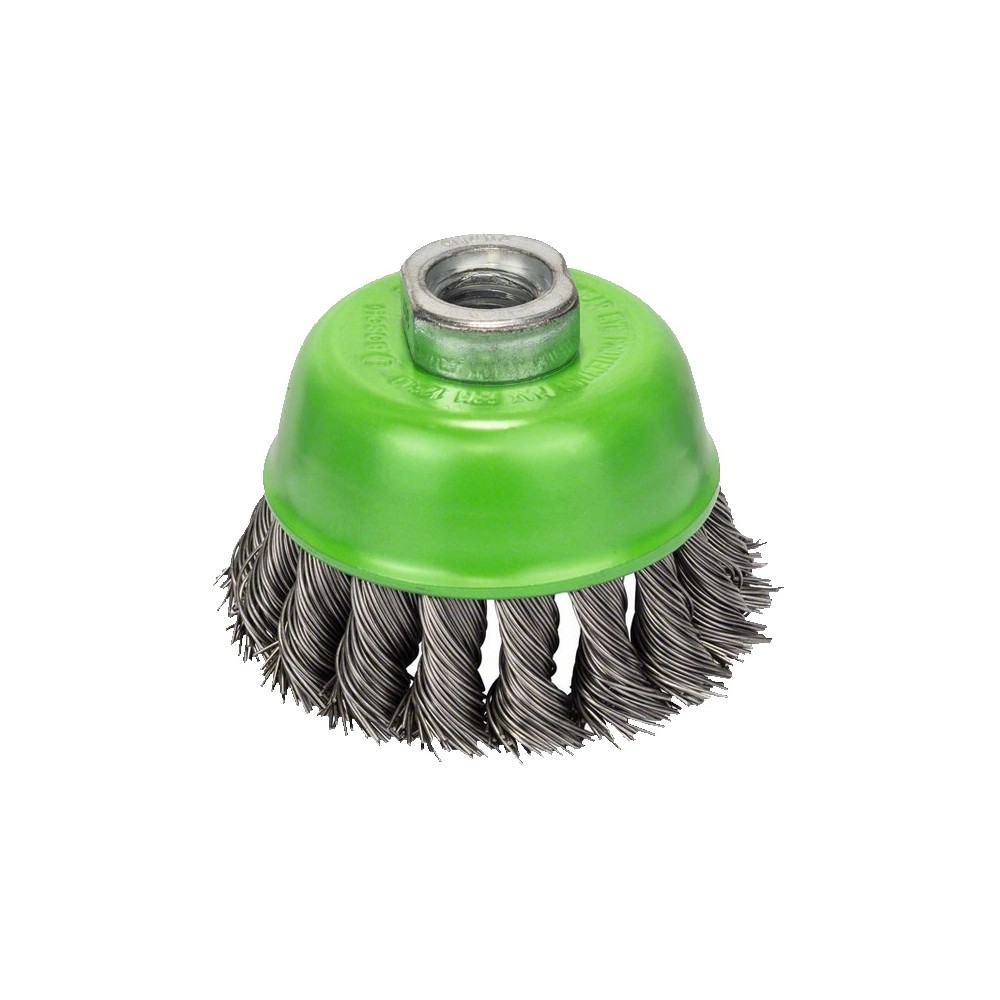 Bosch Perie-oala, sarma cu noduri 75 otel inoxidabil 75mm, 0.5mm, M14