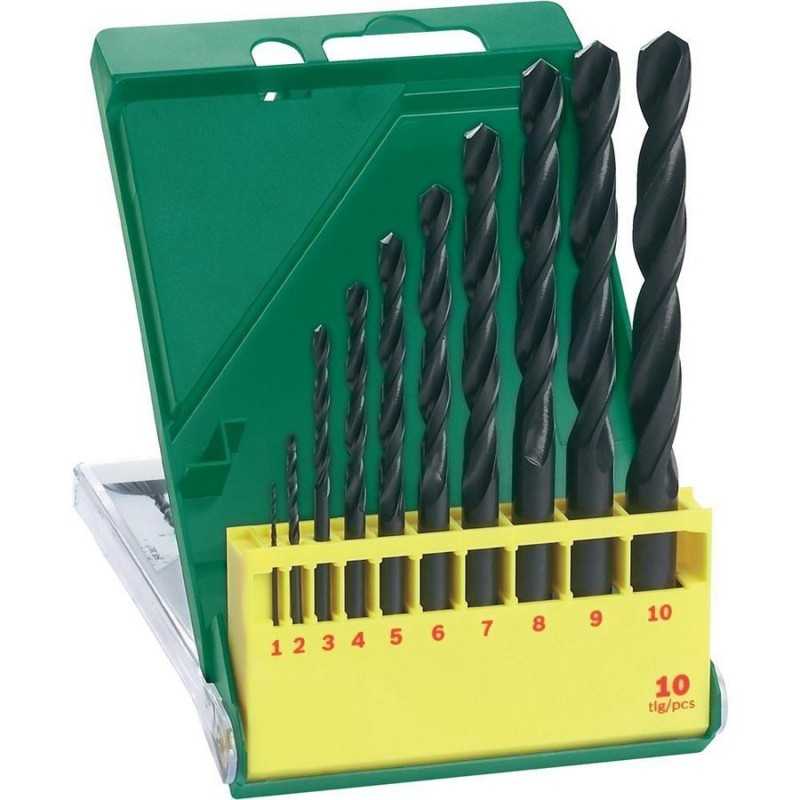 Bosch Set 10 burghie metal HSS-R, D1-10mm