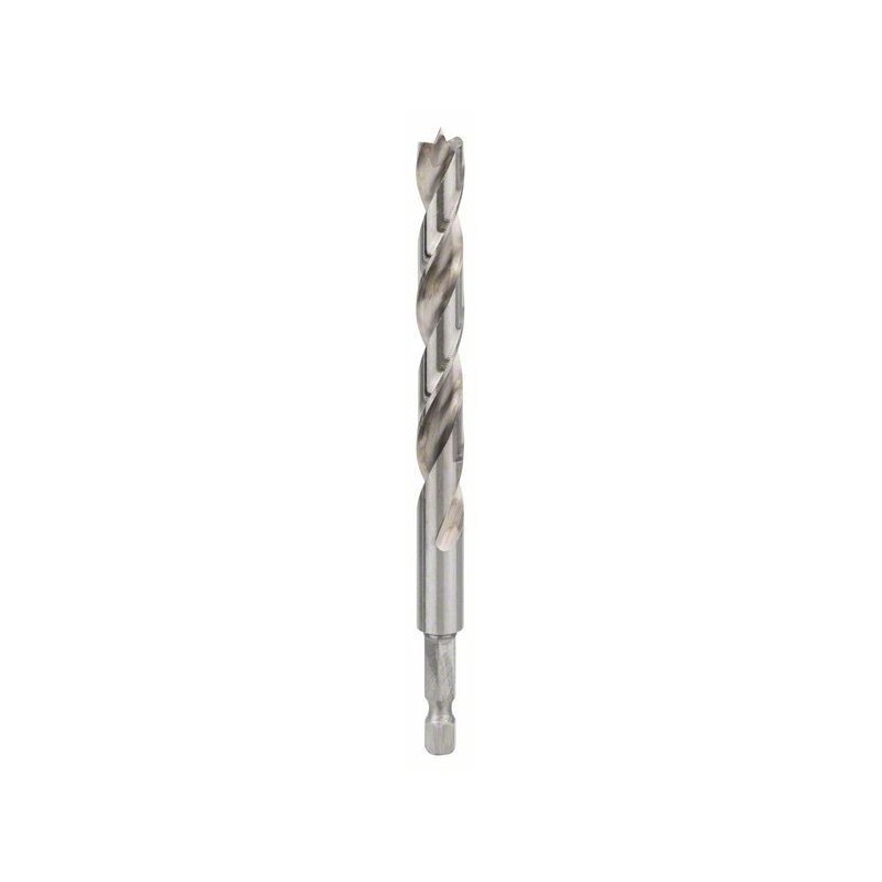 Bosch Burghiu spiral pentru lemn cu tija hexagonala, 1/4", 10x87x133mm