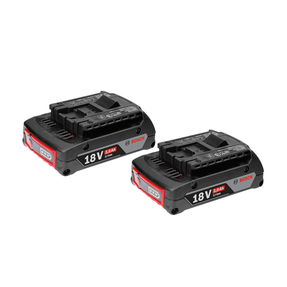 BOSCH GBA18V Set 2 acumulatori cu led Li-Ion, 18V, 2Ah