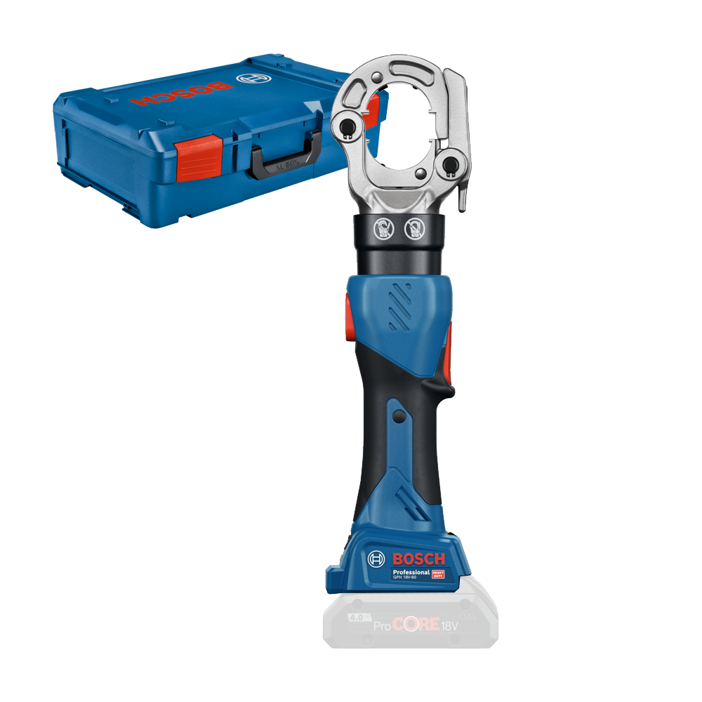 BOSCH GPH 18V-60 (SOLO) Aparat de sertizat hidraulica Li-Ion, fara acumulator in set + L-BOXX