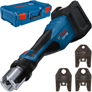 BOSCH GPT 18V-32 (SOLO) Aparat de presare Li-Ion, fara acumulator in set + Gheare presare M15, M22, M28 + XL-BOXX
