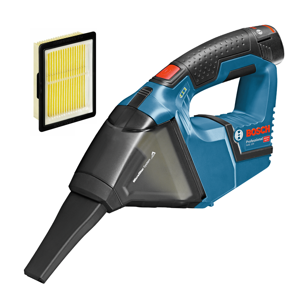 BOSCH GAS 12V Aspirator Li-Ion cu 1 acumulator Li-Ion, 3Ah (Fara incarcator!)