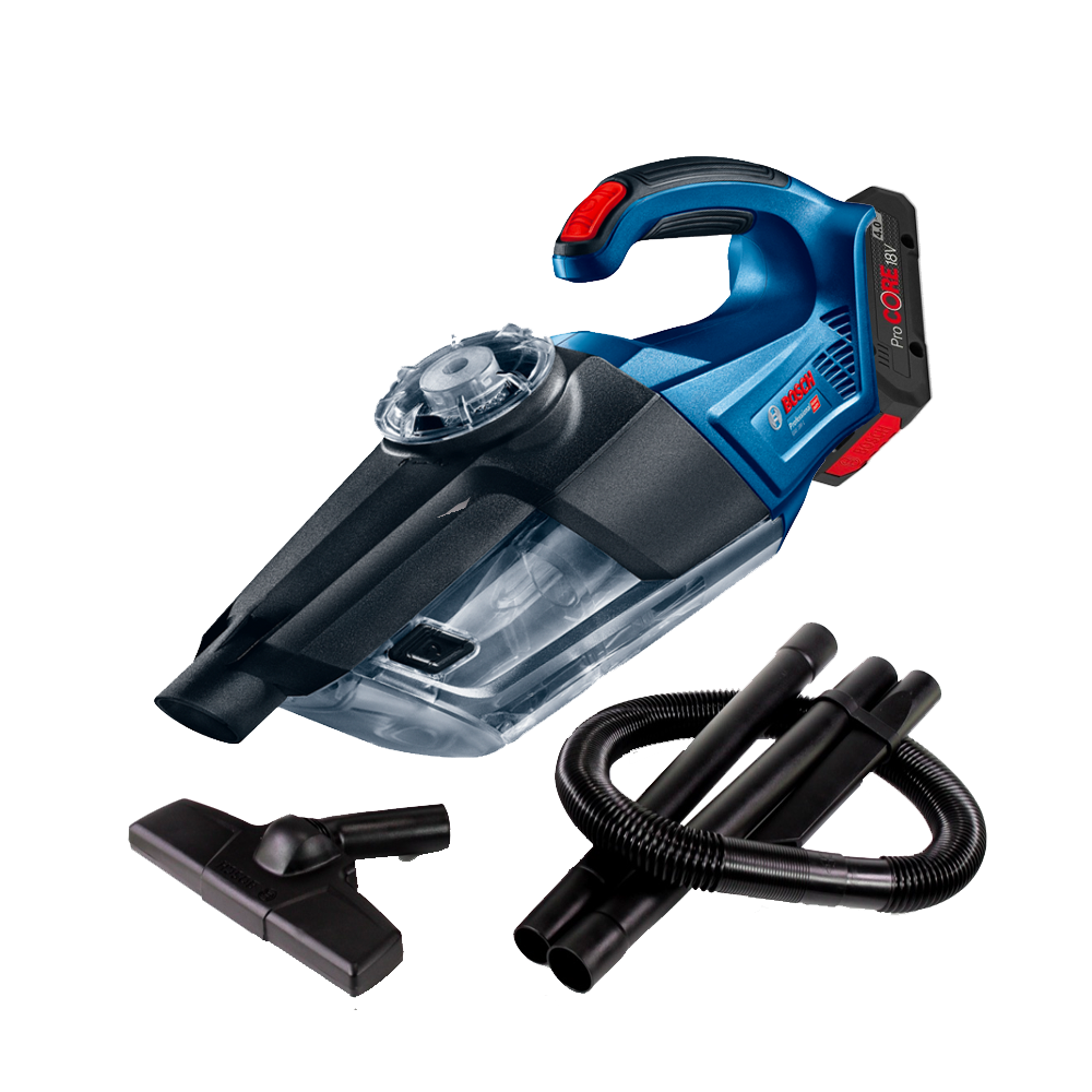 BOSCH GAS 18V-1 Aspirator 18V cu 1 acumulator Li-Ion, 4Ah + Incarcator rapid de 4Ah GAL18V-40