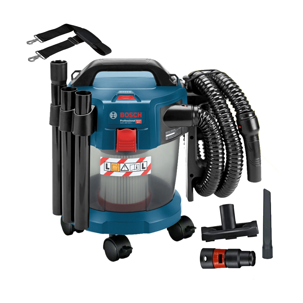 BOSCH GAS 18V-10 L Premium (SOLO) Aspirator 18V fara acumulator in set  + Set 4 roti