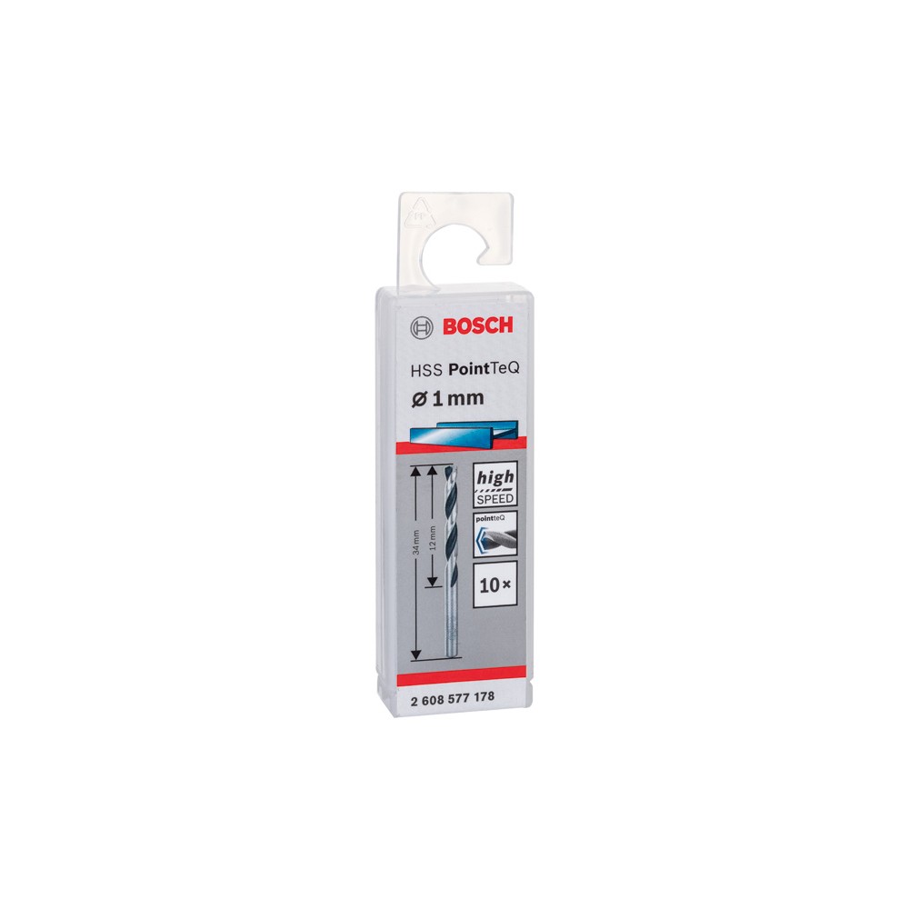 Bosch Burghiu metal HSS PointTeQ, 1x12x34mm