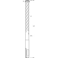 Bosch Burghiu SDS Plus-5X, 20x550x600mm
