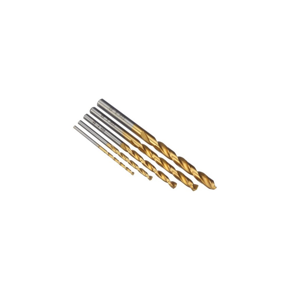 Bosch Caseta 5 burghie HSS-TiN, DIN 338, D2-6mm