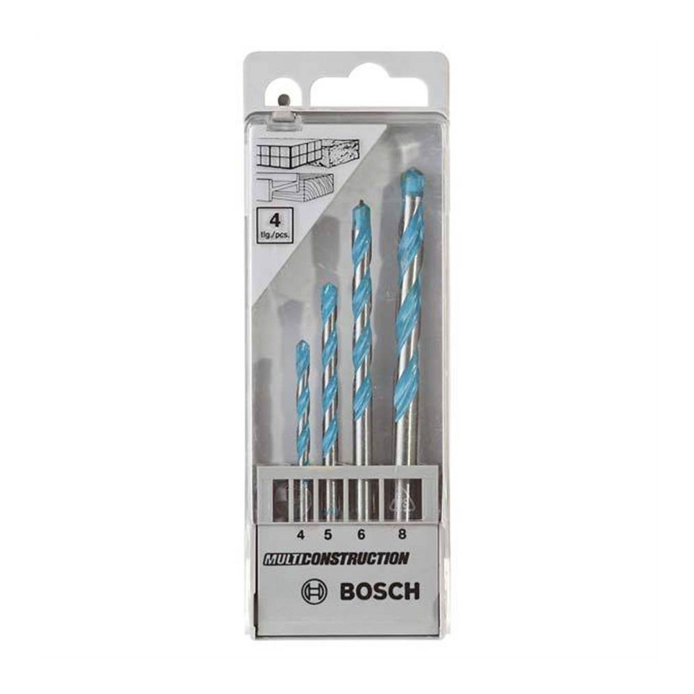 Bosch Set 4 burghie multifunctionale CYL-9 MultiConstruction, D4-8mm